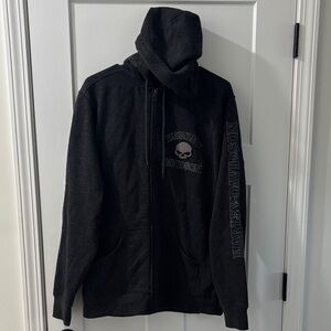 Harley-Davidson Black Zip-Up Hoodie